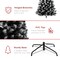 Best Choice Products Artificial Frosted Christmas Tree, Premium Unlit Spruce Design, Dense Branches – Black Spruce​